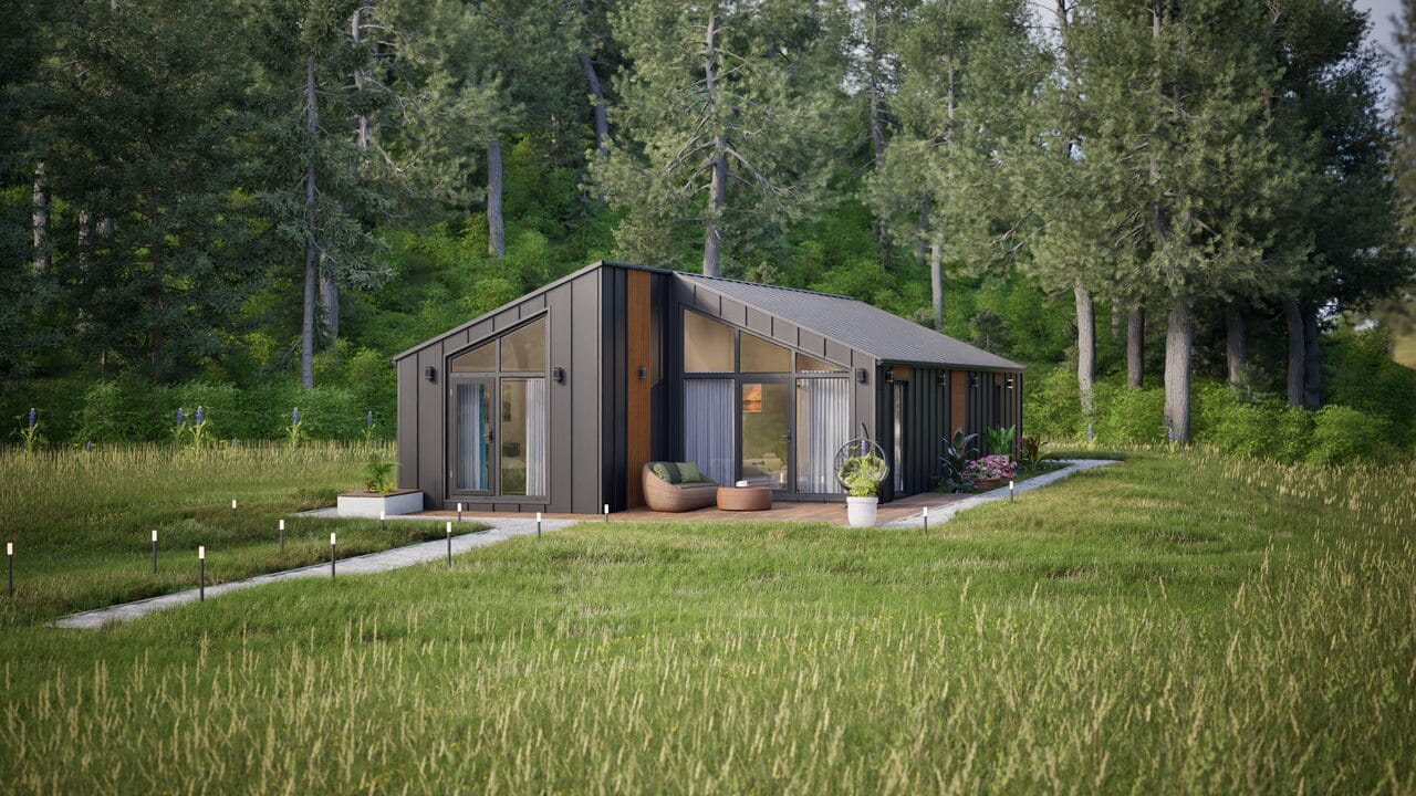 Grafika: dom modulowy caloroczny 88m2 jowisz 19