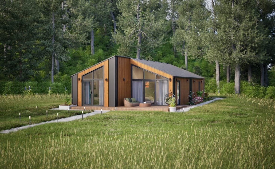 Grafika: dom modulowy caloroczny 88m2 jowisz 20