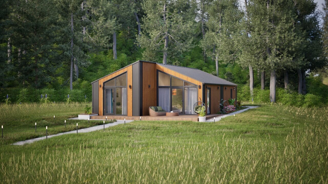 Grafika: dom modulowy caloroczny 88m2 jowisz 20