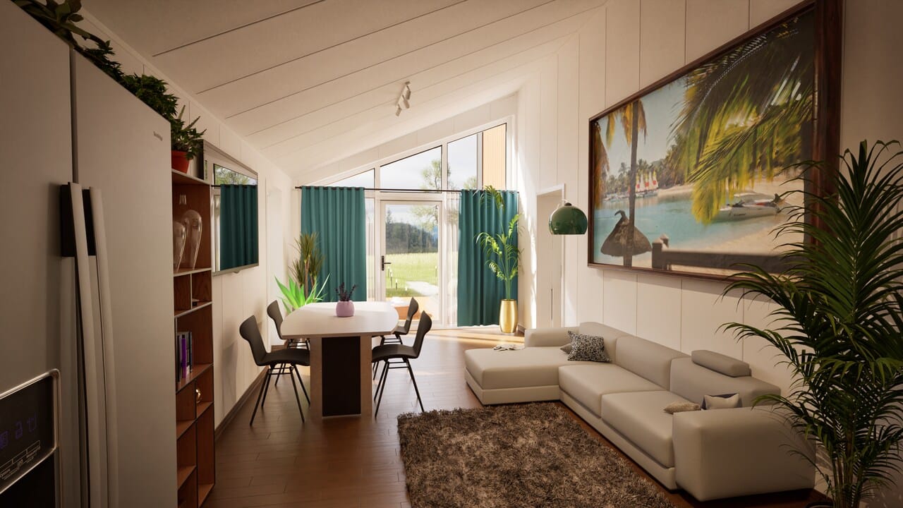 Grafika: dom modulowy caloroczny 88m2 jowisz 21