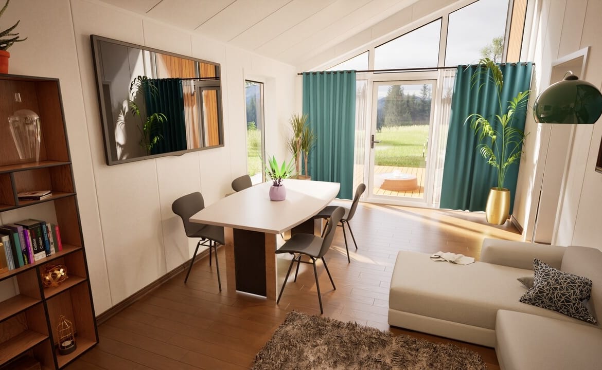 Grafika: dom modulowy caloroczny 88m2 jowisz 26