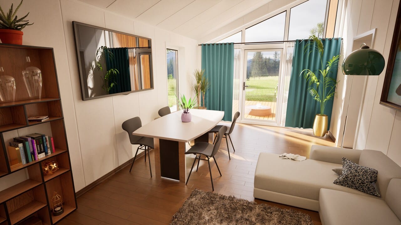 Grafika: dom modulowy caloroczny 88m2 jowisz 26