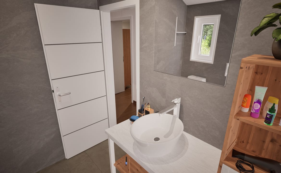 Grafika: dom modulowy caloroczny 88m2 jowisz 32