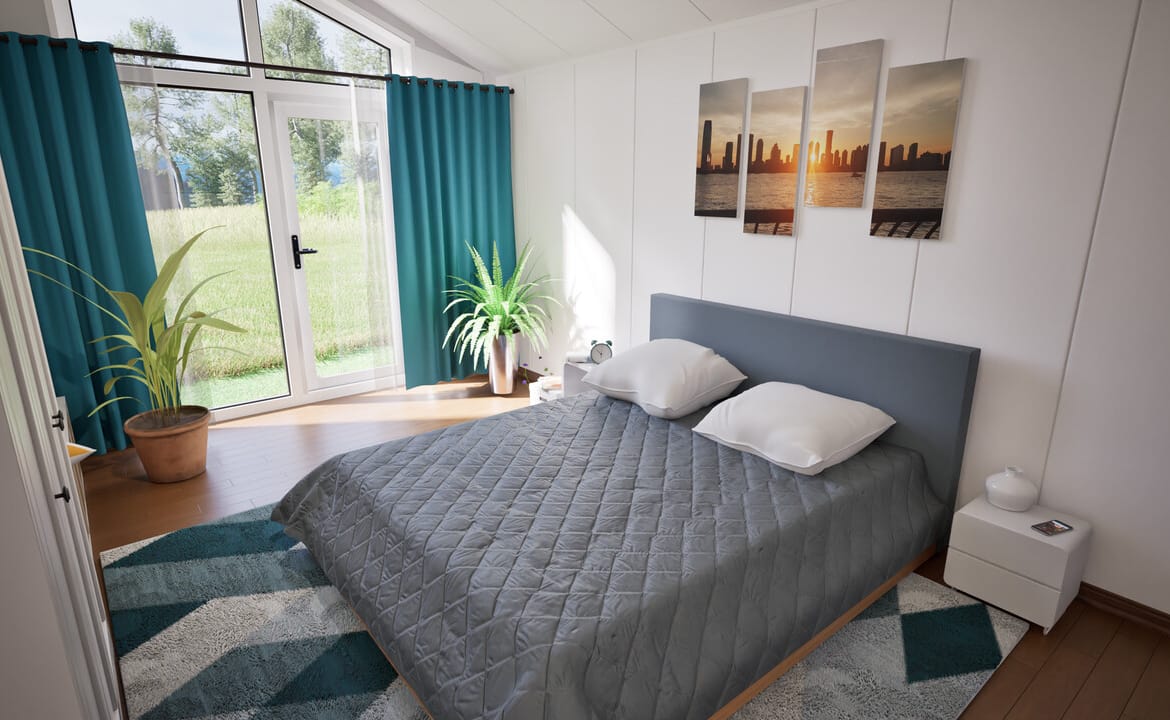 Grafika: dom modulowy caloroczny 88m2 jowisz 36