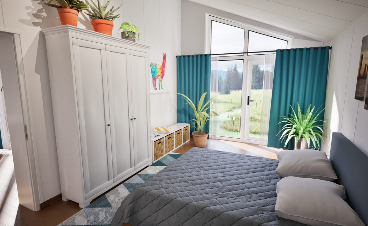 Grafika: dom modulowy caloroczny 88m2 jowisz 37