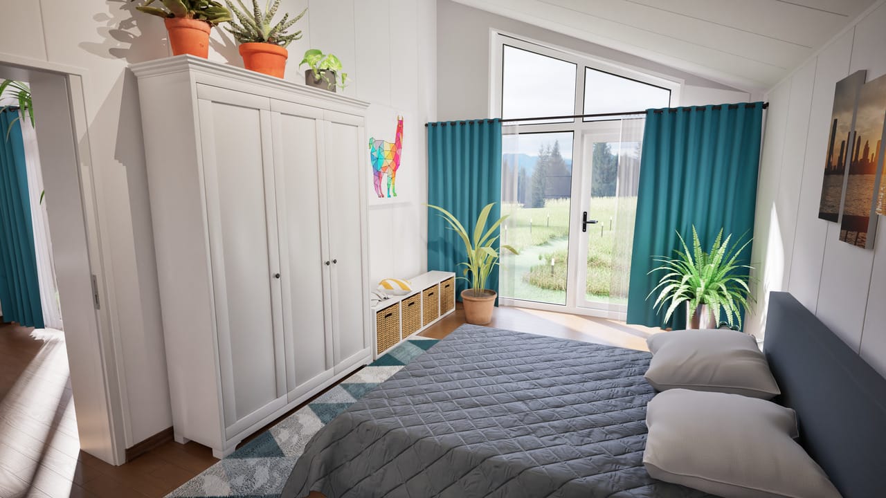 Grafika: dom modulowy caloroczny 88m2 jowisz 37