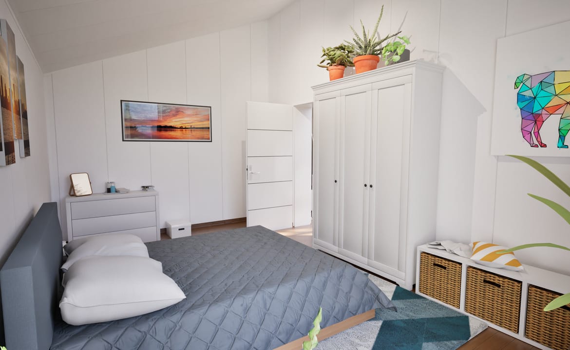 Grafika: dom modulowy caloroczny 88m2 jowisz 38