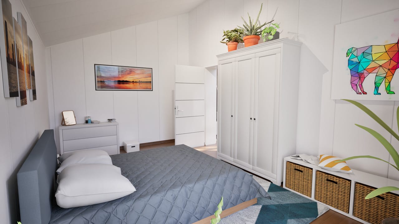 Grafika: dom modulowy caloroczny 88m2 jowisz 38