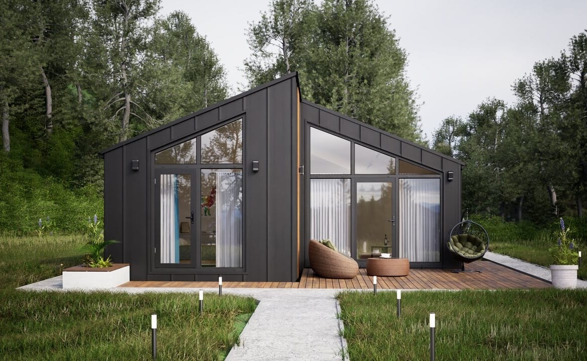 Grafika: dom modulowy caloroczny 88m2 jowisz 43