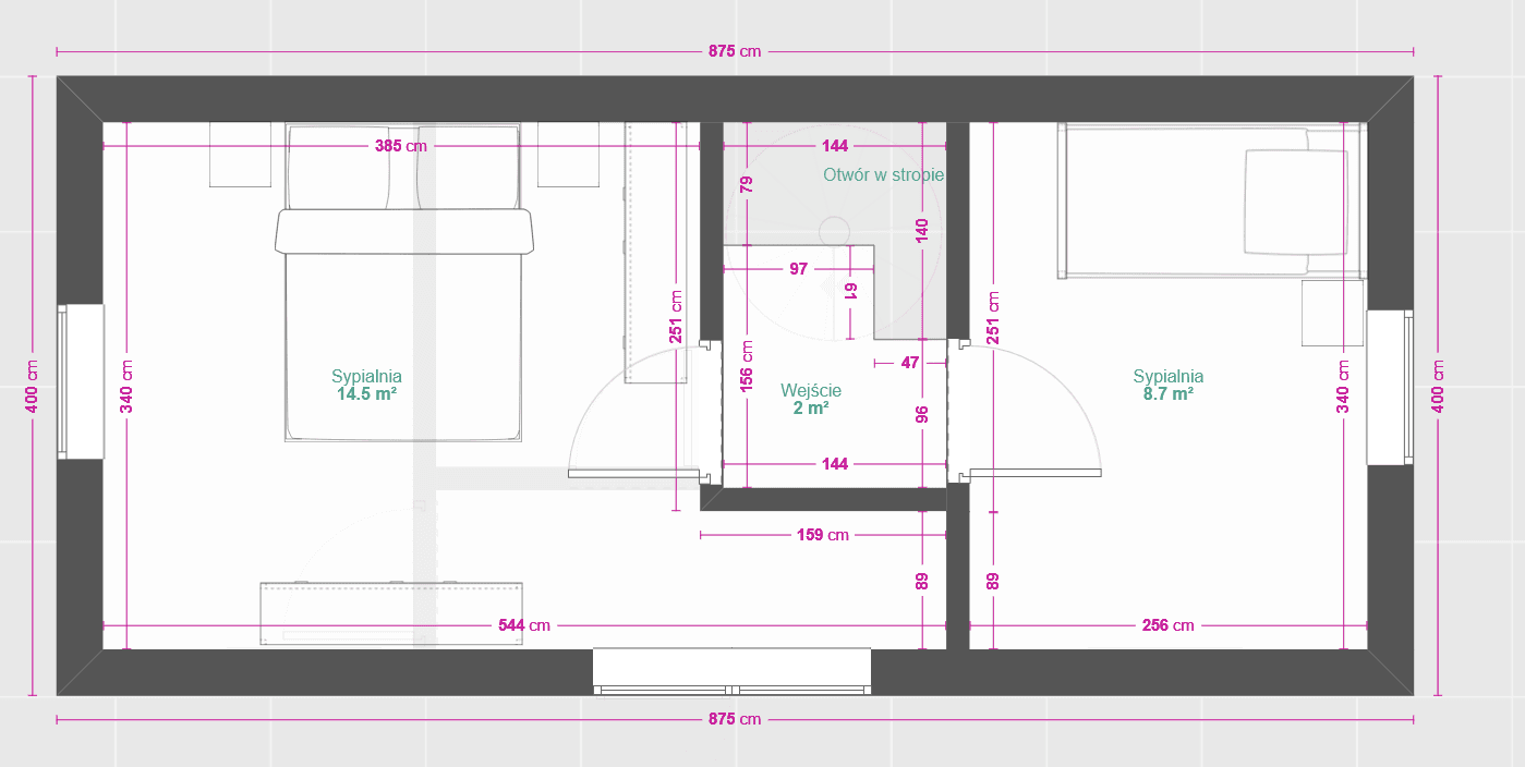 Grafika: plus 53 poddasze